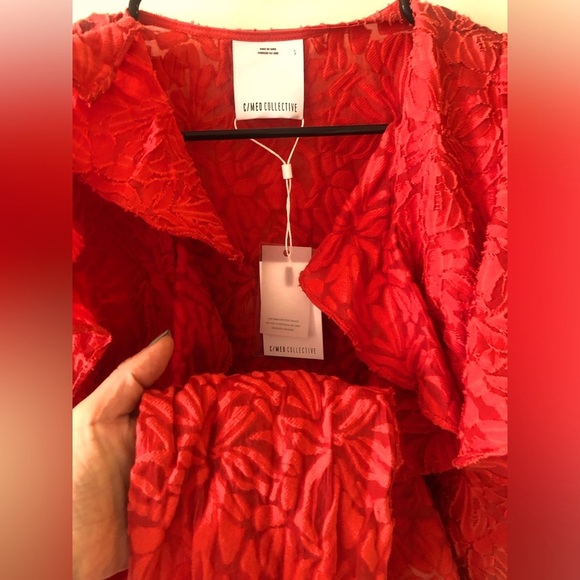 C/MEO Collective  Women’s Red crop top Size Small - Picture 5 of 5